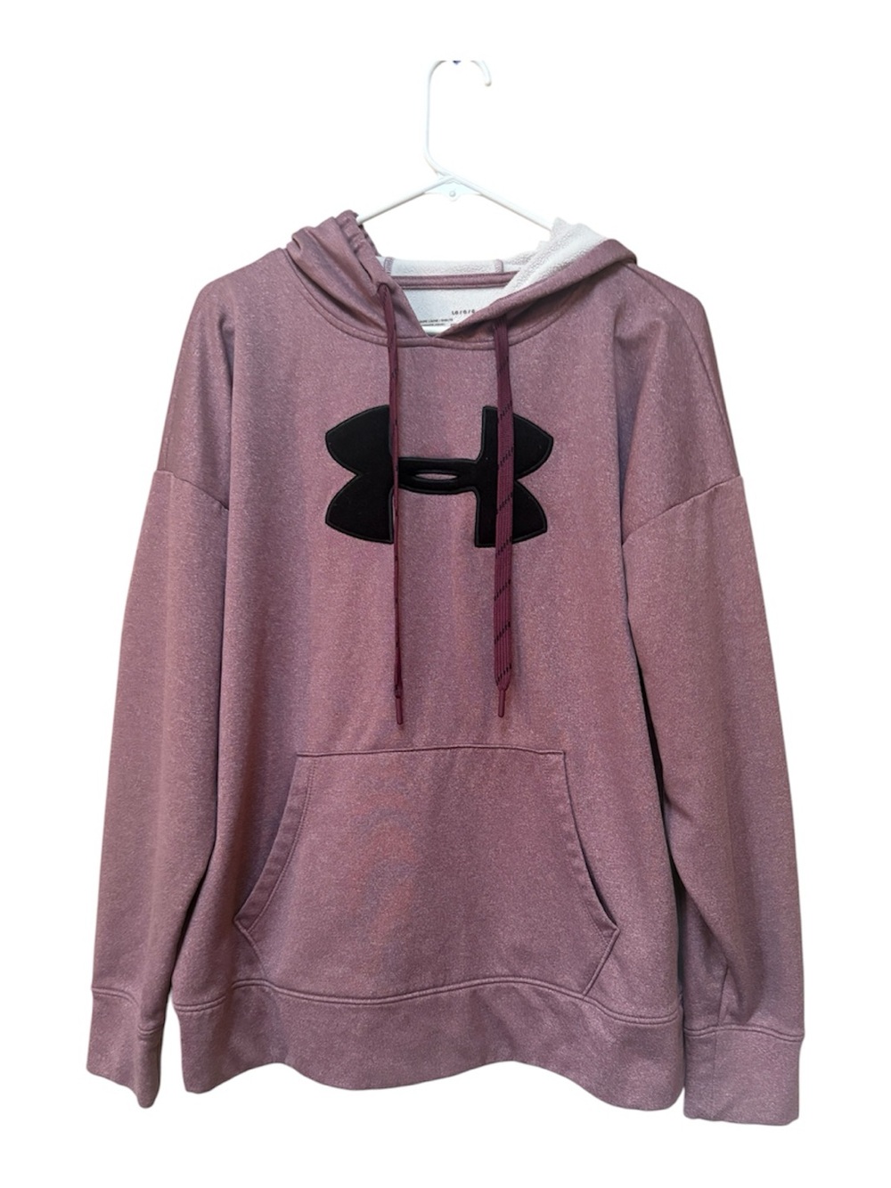 Under Armour ColdGear Mauve Fleece Big Logo Hoodie Men’s L